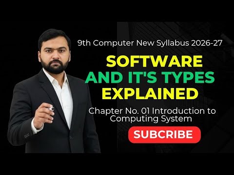 Introduction to Software and Its Types | Class 9 Computer New Syllabus Chapter 1 Lecture 2