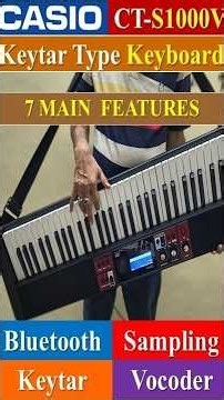 New Casio CasioTone CTS1000v Keyboard || 7 Main Features Demo