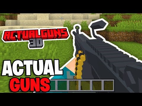 How To Download Actual Guns 3D Addon For Minecraft! - Mobile & PC