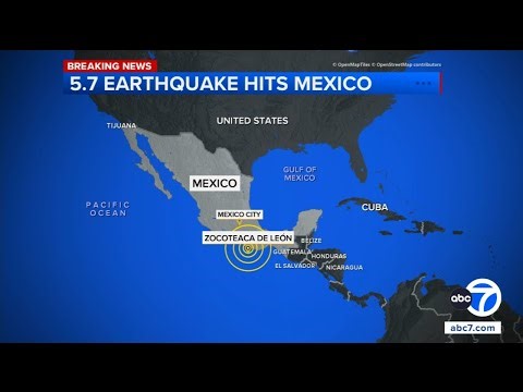 5.7-magnitude earthquake hits Mexico, USGS says