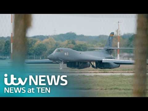 US bombers pulled from RAF Fairford in face of ‘threats’, says Trump - Watch ITV News at Ten LIVE