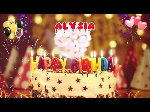 ALYSIA Happy Birthday Song – Happy Birthday to You