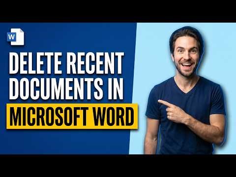 How To Delete Recent Documents In Microsoft Word [Quick Guide]