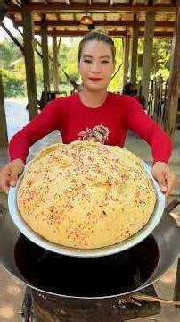 Cooking yummy deep fried cake with sauce recipe