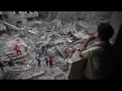 Residents return to find their homes destroyed by Israeli strikes in central Gaza