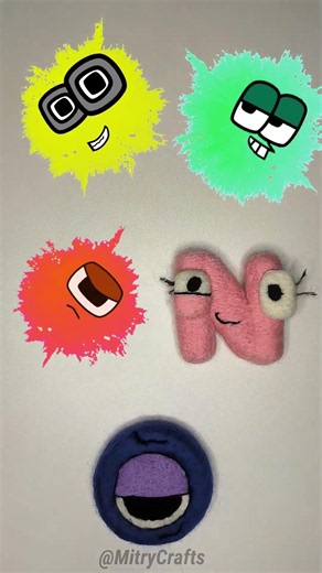 SPLASH 🎨 TRANSFORMATION German Wool Alphabet Lore (K-O) #shorts #alphabetlore