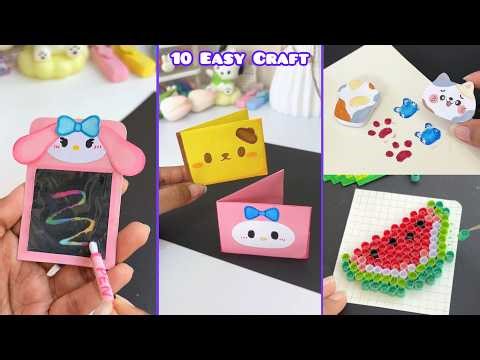 14 Easy craft ideas / miniature craft / how to make / DIY school project. / Helena's Craft
