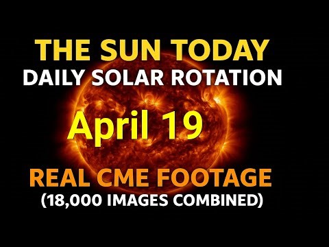 🌤 ☀️ The Sun Today: Daily Solar Rotation & Real CME Footage (36,000 images combined)