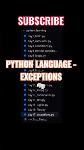 Day 17 of Python Language Learning