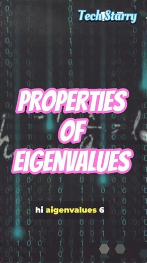 Properties of Eigenvalues | Engineering Maths | #techstarry #eigenvalues #matrix #engineeringmaths
