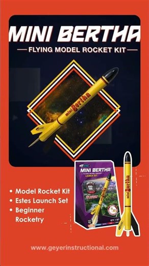 ESTES: Mini Bertha Model Rocket Launch Starter Set