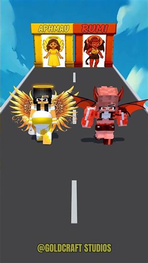 RUMI VS APHMAU 😱 ｜ HEAVEN or HELL？! #funnyshorts