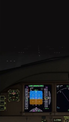 PMDG Boeing 777-300ER Night CAT III Landing | FSX