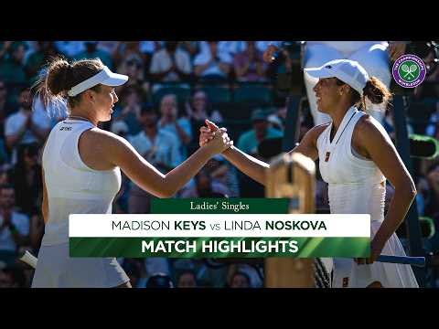 Stunning victory! ✨ | Madison Keys v Linda Noskova | Highlights | Wimbledon 2026