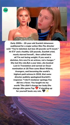 Scarlett Johansson: From Rejected to Oscar-Nominated #shortvideo