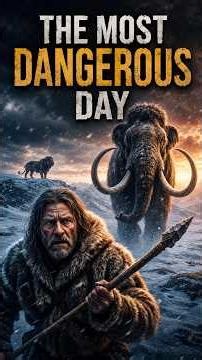 The Most Dangerous Day: Survival on the Frozen Tundra. #PrehistoricSurvival #IceAge