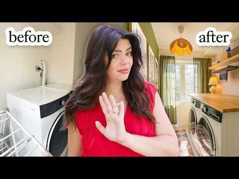 This laundry room had the audacity to be ugly AND unfunctional