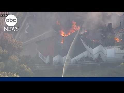 Hundreds of firefighters battle California wildfires