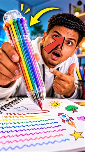This Pen Can Write in 12 Colours