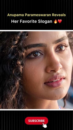 Anupama Parameswaran Reveals Her Favorite Slogan 🔥❤️ #AnupamaParameswaran#Tollywood#Trending#facts