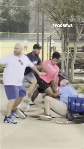 Parents erupt in ALL-OUT BRAWL at children's softball game #shorts