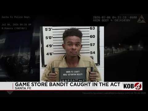 Santa Fe police arrest Albuquerque man for game store burglary, stolen car
