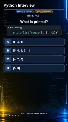 Python Range Trap ⬅️ Can You Predict the Output? #learnpython #pythonprogramming