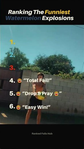 Ranking the funniest WATERMELON EXPLOSIONS 😭😭🤣🤣🤣 #viral #fyp #tiktok #watermelon #funny