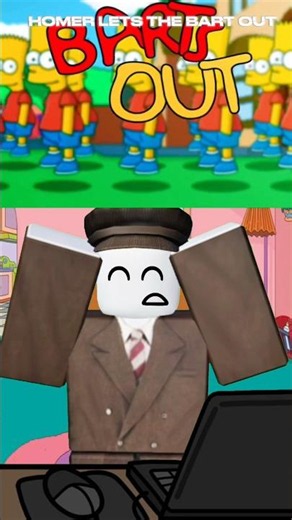 The Simpsons Viral Meme #shorts #roblox #cartoon