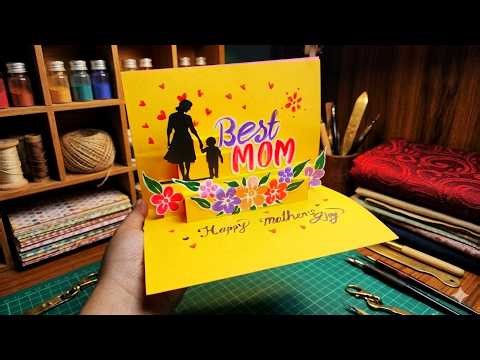 DIY Beautiful Handmade Greeting card for Mother's Day | Tutorial | Mother's day pop-up card ideas
