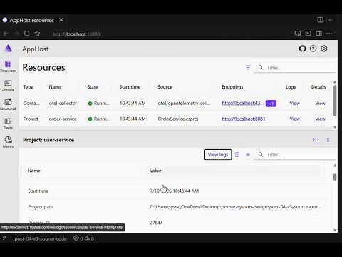 Post 4: OpenTelemetry Semantic Conventions + .NET Aspire Local Observability Demo #dotnet #aspire