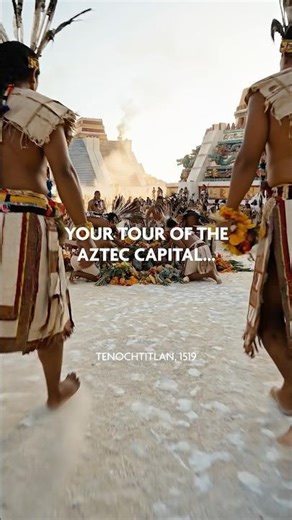 Tenochtitlan 1519: A Tour of the Aztec Capital | AI Historical Reconstruction #shorts