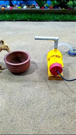 how to make mini motor water pump science project and mini tractor making # 695