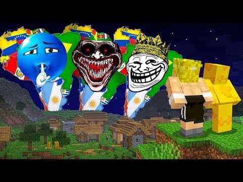 Sobreviví a LATINOAMÉRICA en MINECRAFT