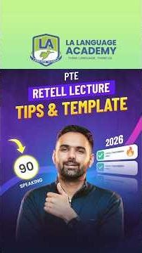 PTE Retell Lecture Tips & Template 2026 💯🎯 #shorts #pte #ptespeaking #retelllecturetips #trending