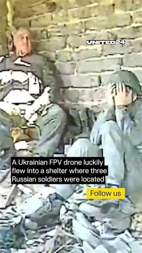 Ukrainian FPV Drone Found Three Russian Soldiers in a Shelter #warinukraine