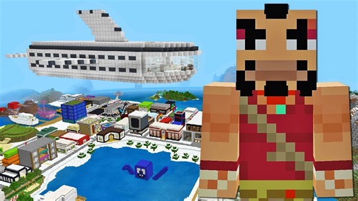 Minecraft airship attack chaos