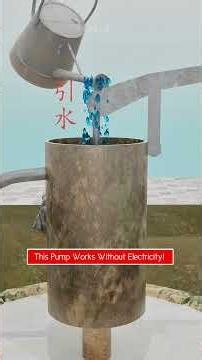 This Pump Pulls Water Without Electricity! #WaterPump #ScienceExplained #Engineering #engineering