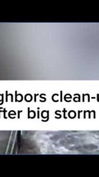 Neighbors cleaning up after storm swept through Denver metro