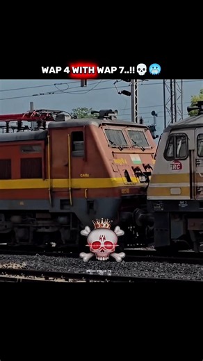 🚆⚡ WAP-5 Meets WAP-4 | Speed Meets Legend | Epic Train Edit 🔥||#indianrailways