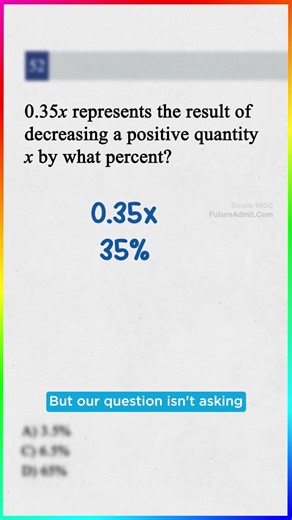 90% of people miss this SAT percent question..