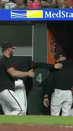 Can't question the toughness of Orioles manager Craig Albernaz #shorts