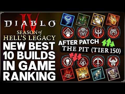 Diablo 4 - New Top 10 Best MOST OP Builds Post Patch - ALL Class Build Season 15 Tier Ranking Guide!
