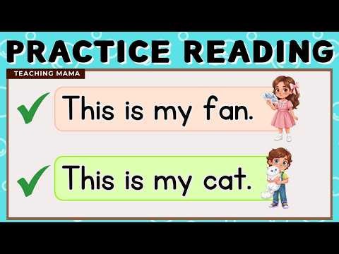LET'S READ! | EASY READING LESSON FOR KIDS | PRACTICE READING ENGLISH SENTENCES | TEACHING MAMA