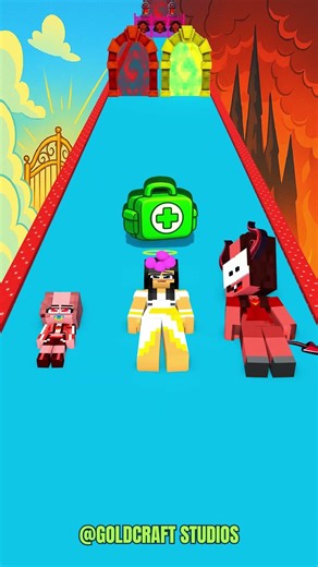 HEAVEN OR HELL! Baby Rumi’s Big Choice with Aphmau & Noob Girl! #funnyshorts