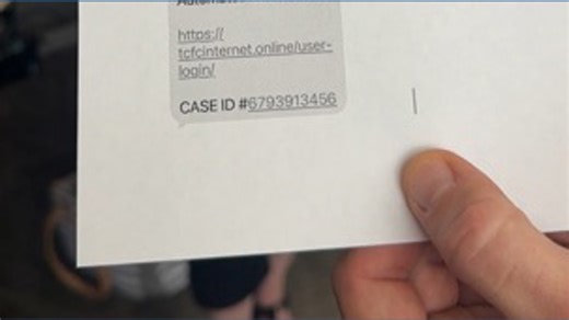 Bank text scam