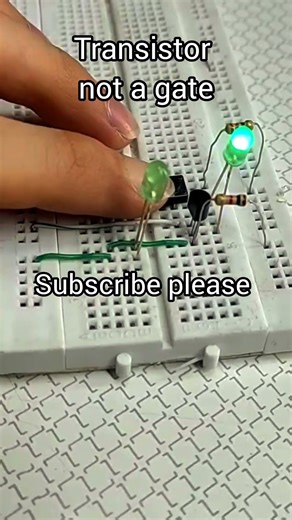 See Logic in Action: The 2N2222 NOT Gate 🔥🔥🔥🔌#electronic #digitallogic #led #diy #🔥🔥