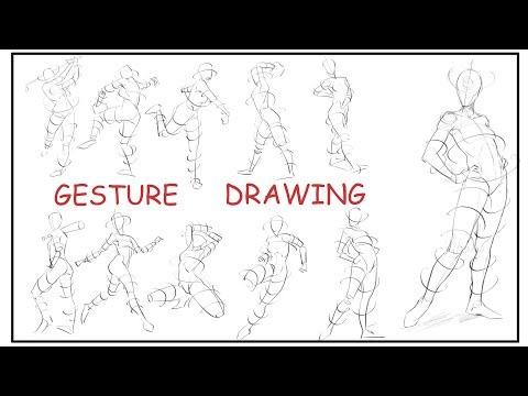 Easy Way To Draw A Human Body GESTURE !!!
