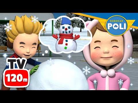 Build a Snowman Safely│Learn about Safety Tips│Stay Safe in the Snow│2 Hour│Robocar POLI TV