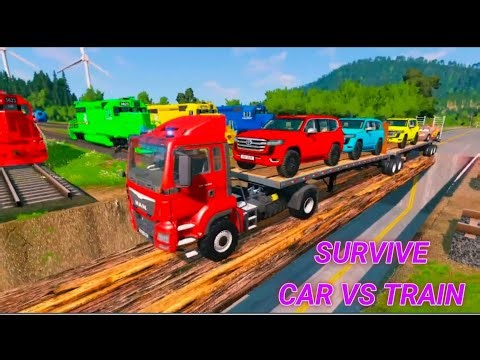 Truck cars 4 rang ki train se takkar ho gayi.STOP!!! 99% FAIL THIS COLOR TEST | MEGA TRAIN CRASH